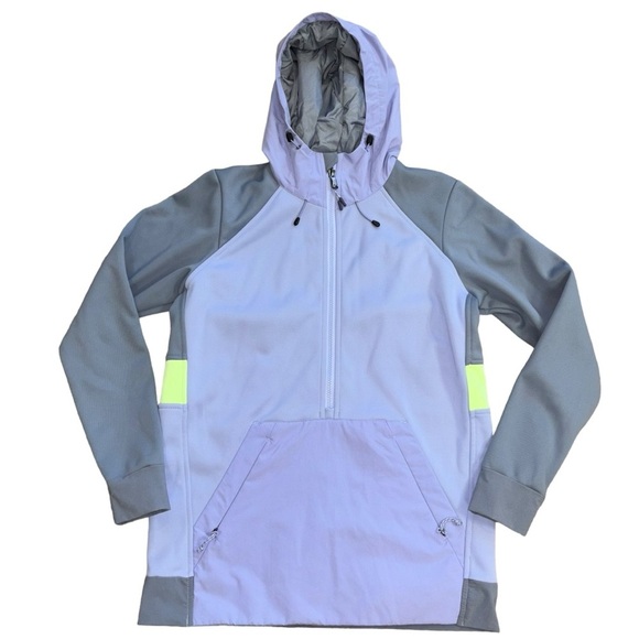 Burton Crown Weatherproof Purple Gray Neon Women’s XS performance pullover - Picture 2 of 14